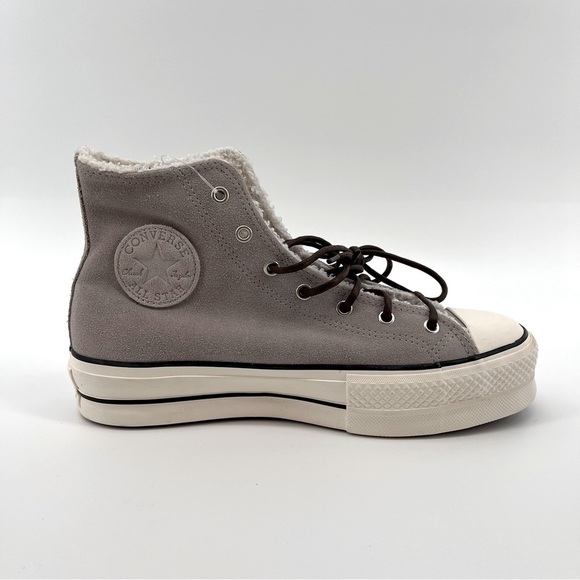 NEW CONVERSE Womens Sherpa Chuck Taylor All Star Platform High Top Sneaker 7.5 - Picture 5 of 12